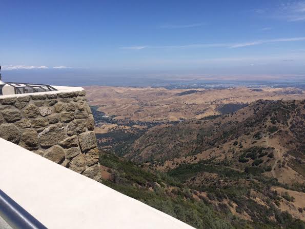 Corner of the lookout from the Mt. Diablo Visitor Center.