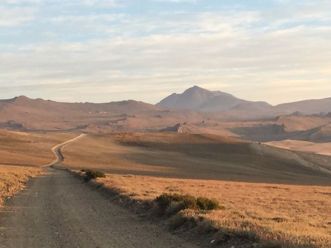Our first view of White Mountain Peak in the distance.