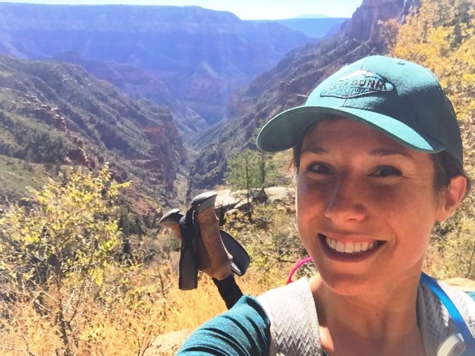 After having begun my descent back into the canyon - there's no turning back now!